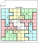 Gebiets-Sudoku zum Ausdrucken.